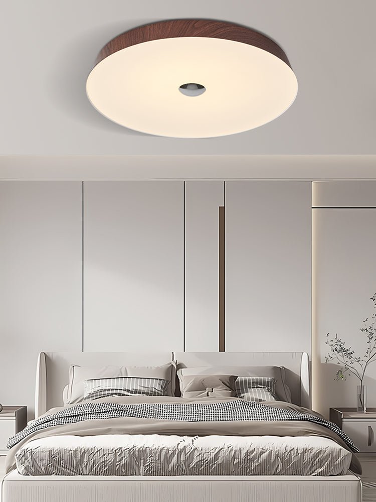 Ceshaora zeitgenössische minimalistische Deckenleuchte mit Holzmasse-Optik