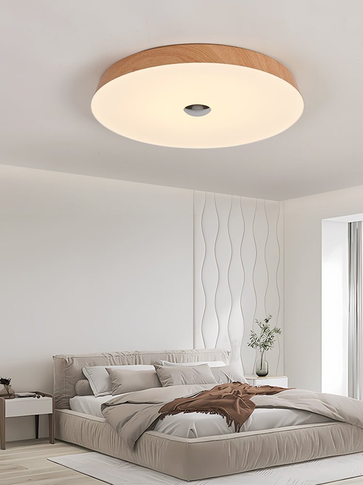 Ceshaora zeitgenössische minimalistische Deckenleuchte mit Holzmasse-Optik