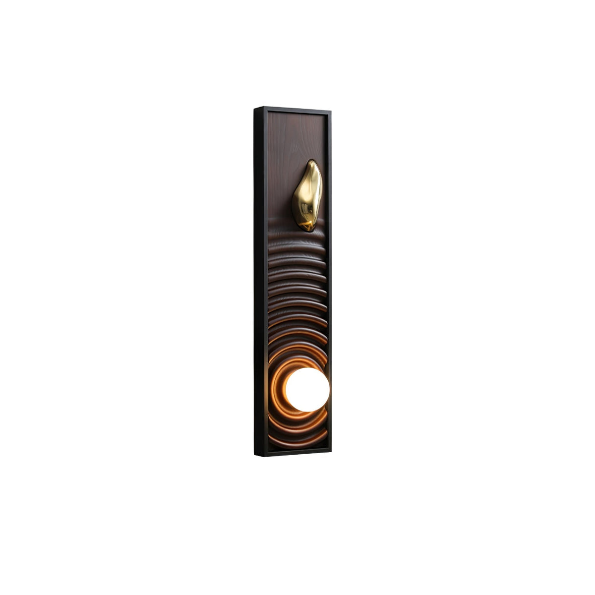 Caleb Vintage Holz-Wandleuchte