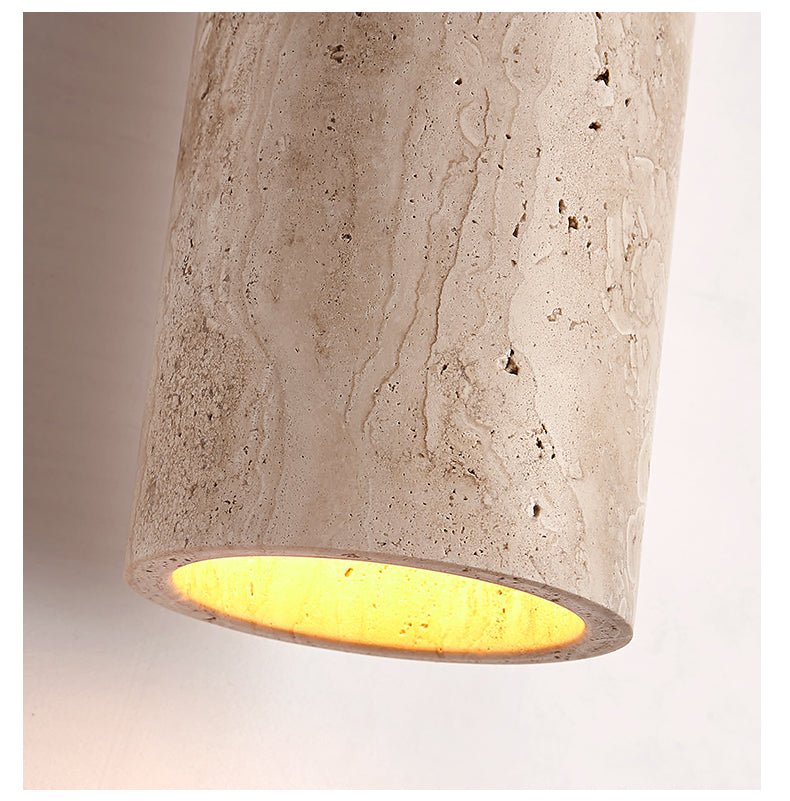 Talv elegante Pendelleuchte aus gelbem Travertin