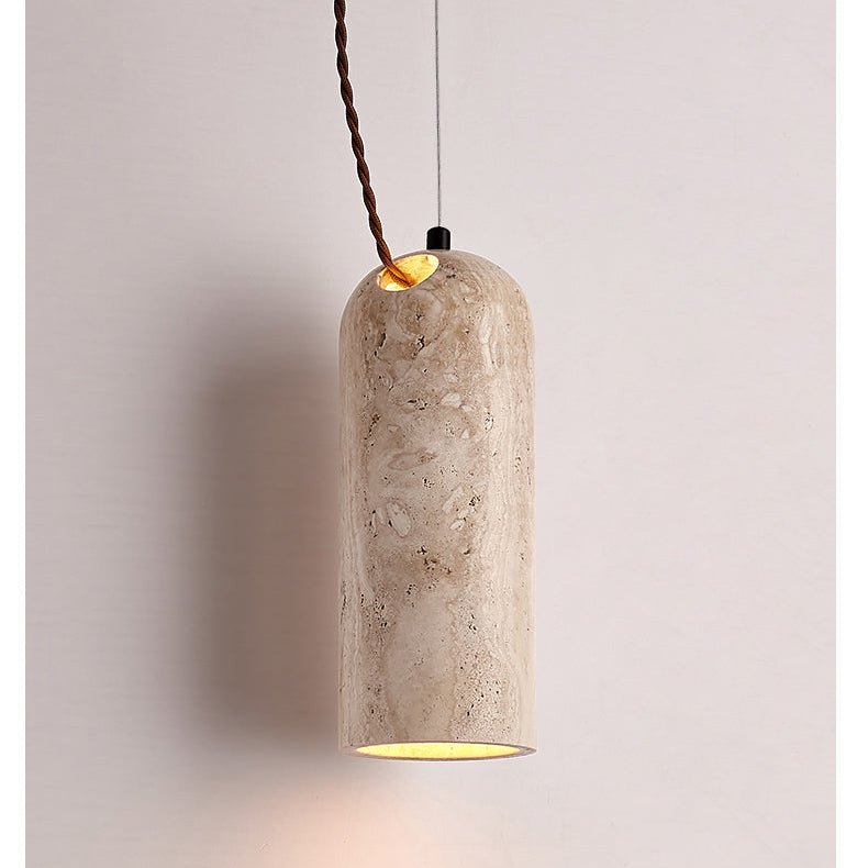 Talv elegante Pendelleuchte aus gelbem Travertin