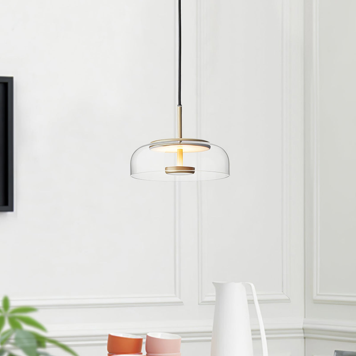 Liorenia Pendelleuchte Transparentes Glas Schlicht
