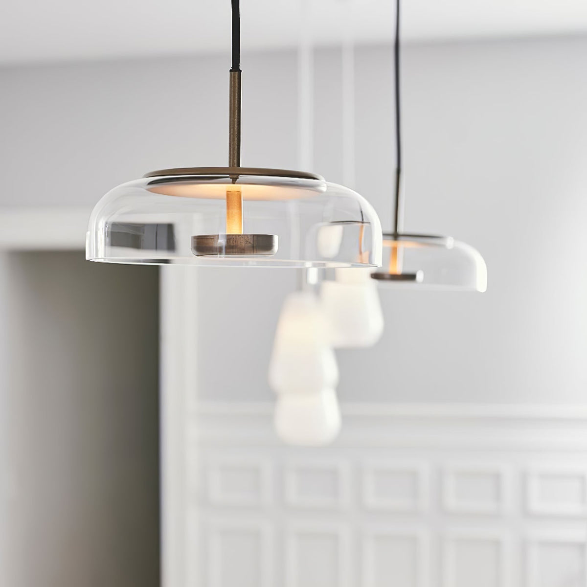 Liorenia Pendelleuchte Transparentes Glas Schlicht