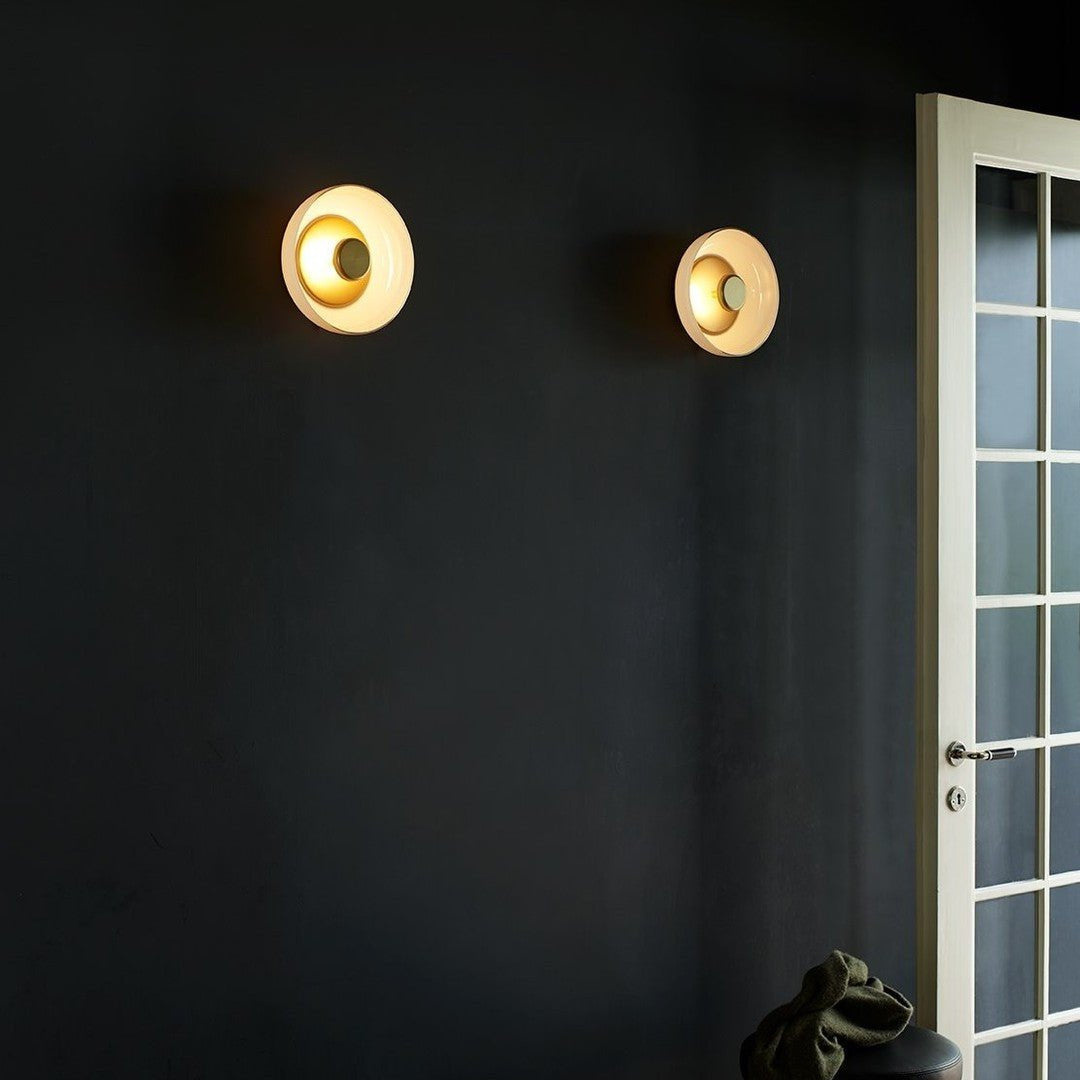 Aether Messing-Glas-Wandleuchte