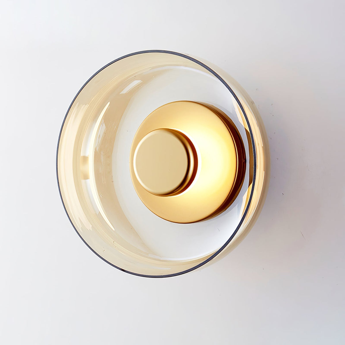 Aether Messing-Glas-Wandleuchte