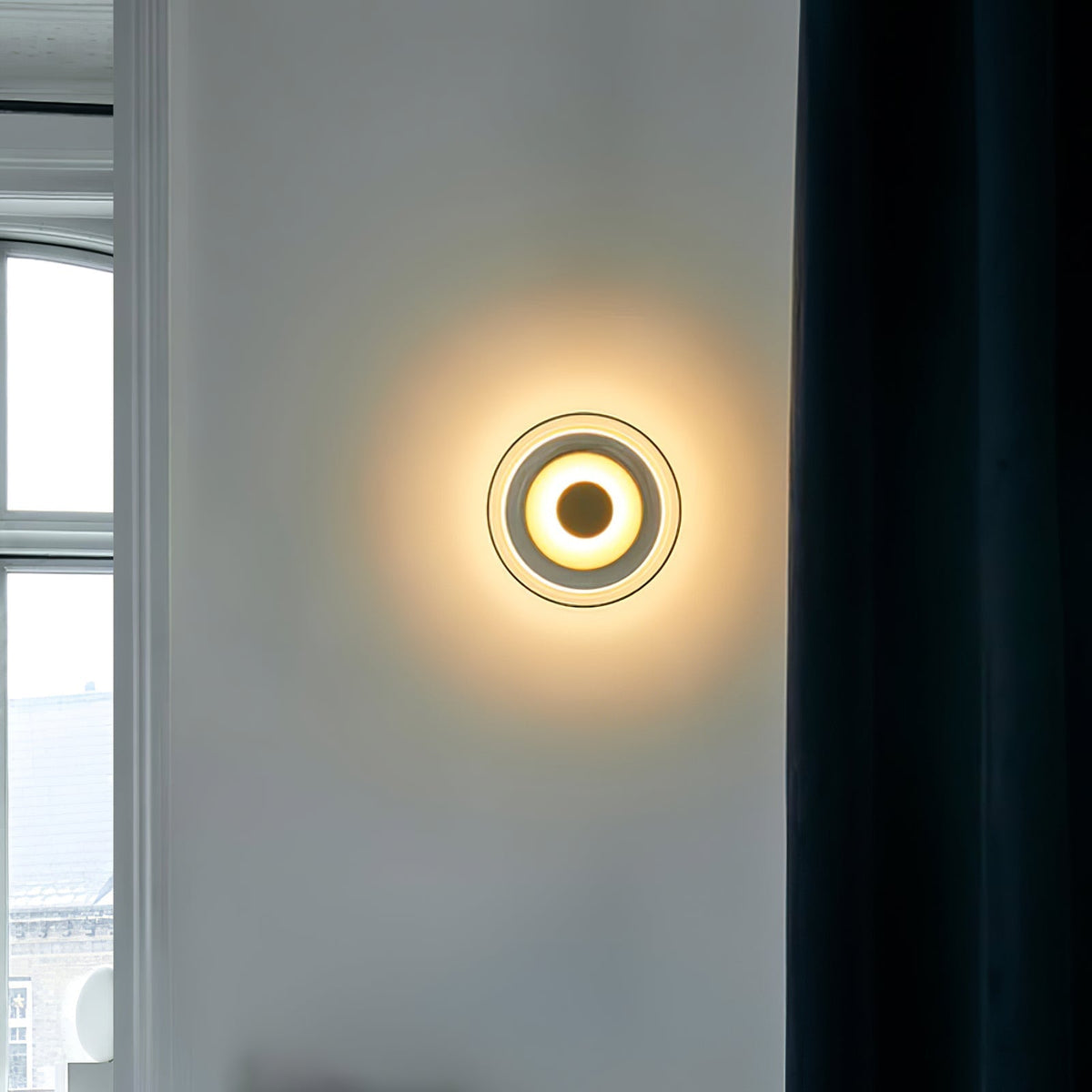 Aether Messing-Glas-Wandleuchte