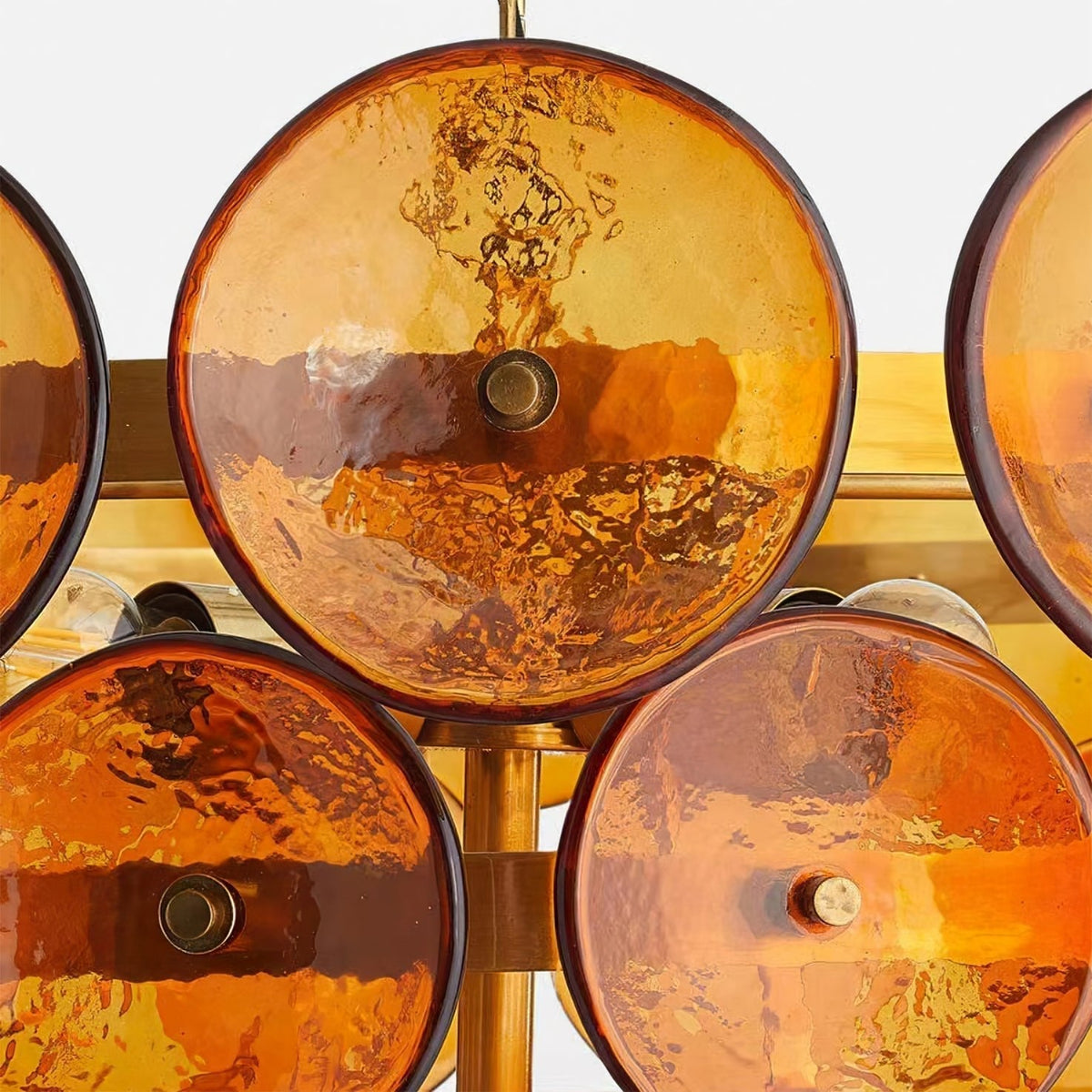 Eirinena Kronleuchter Kronleuchte Murano-Glas-Scheiben Vintage
