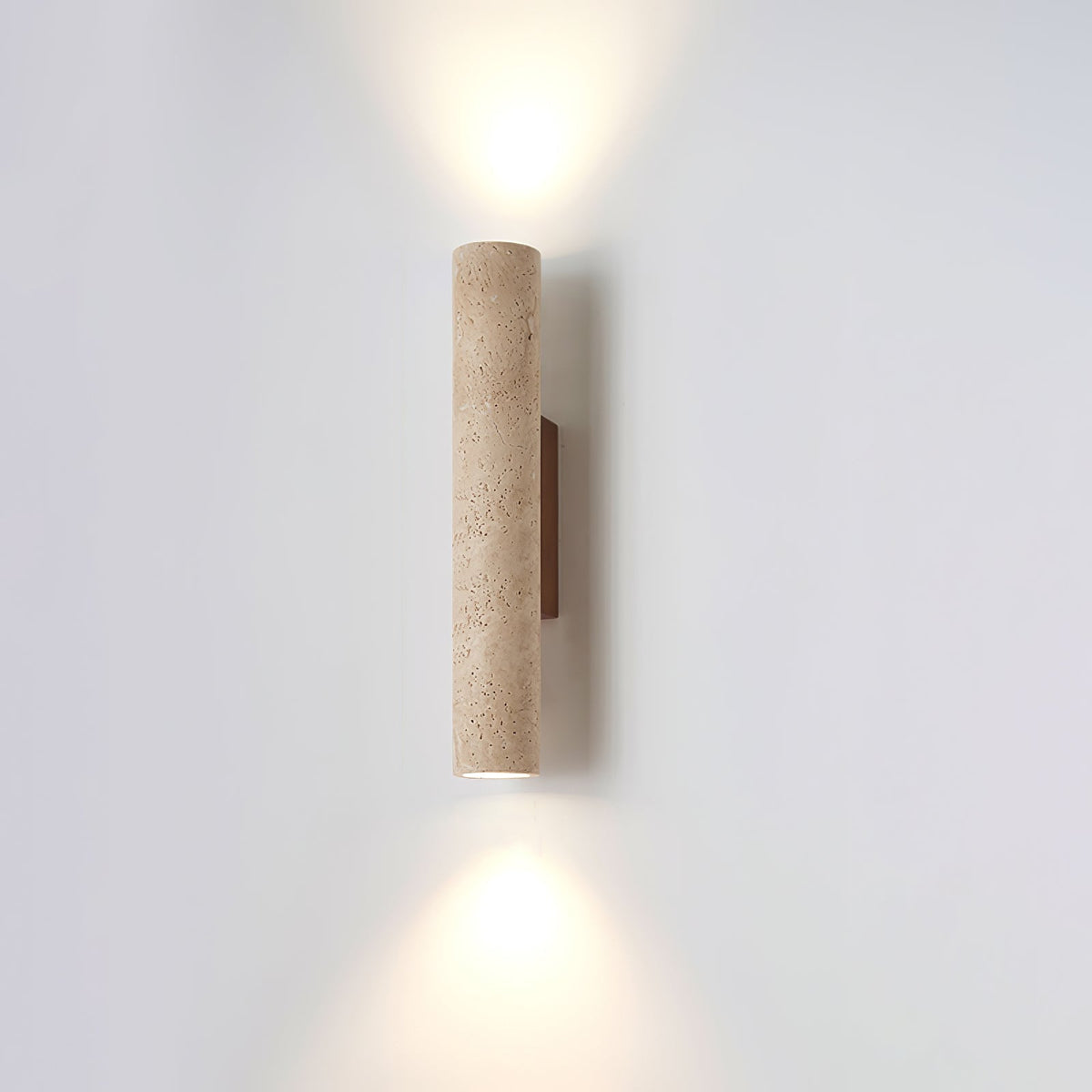 Seranise Slim Cylinder Travertine Wandleuchte