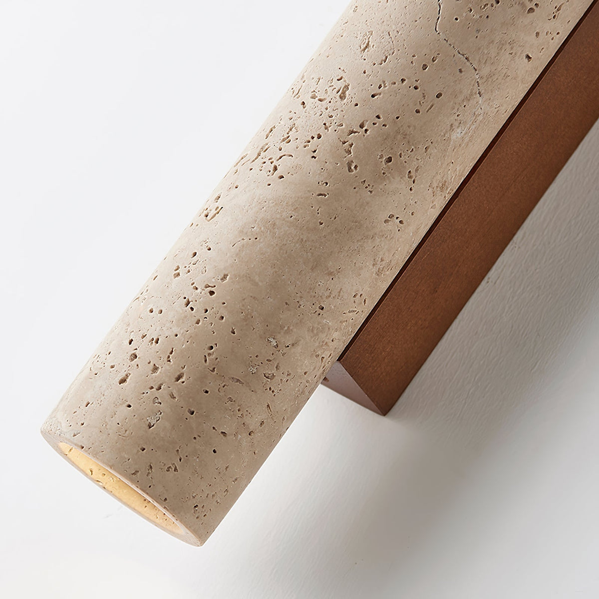 Seranise Slim Cylinder Travertine Wandleuchte
