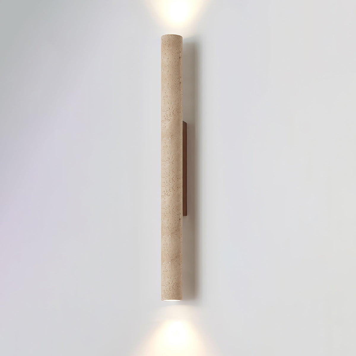 Seranise Slim Cylinder Travertine Wandleuchte