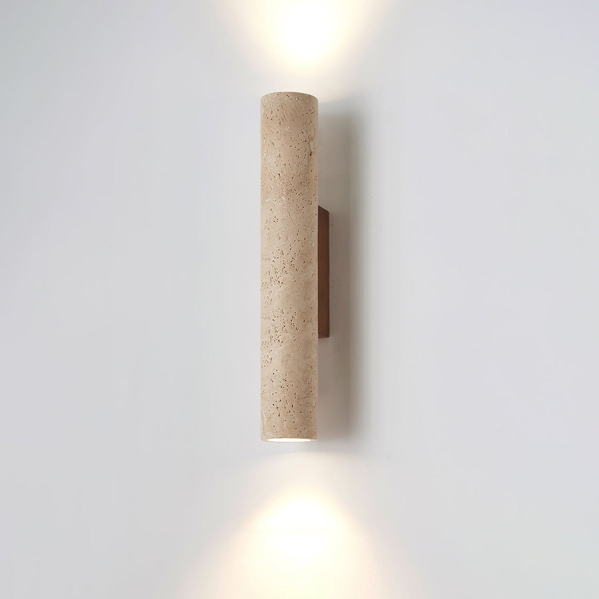 Seranise Slim Cylinder Travertine Wandleuchte