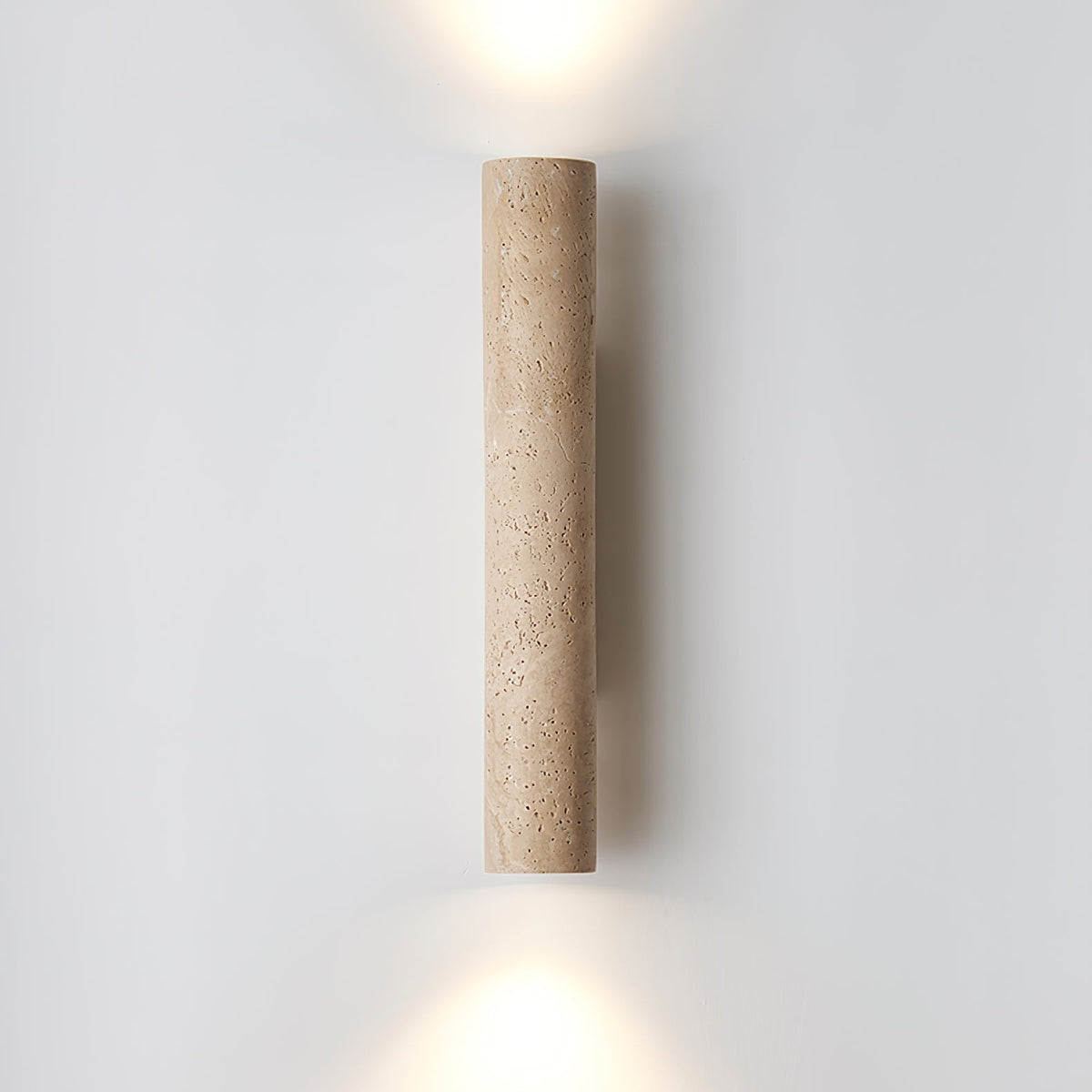 Seranise Slim Cylinder Travertine Wandleuchte