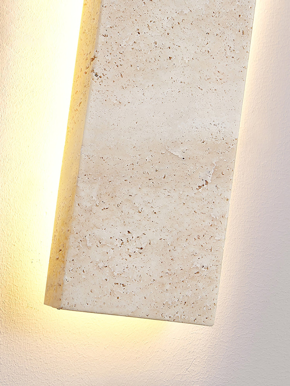 Tavoelia Slim Rectangle Travertine Linear Wandleuchte