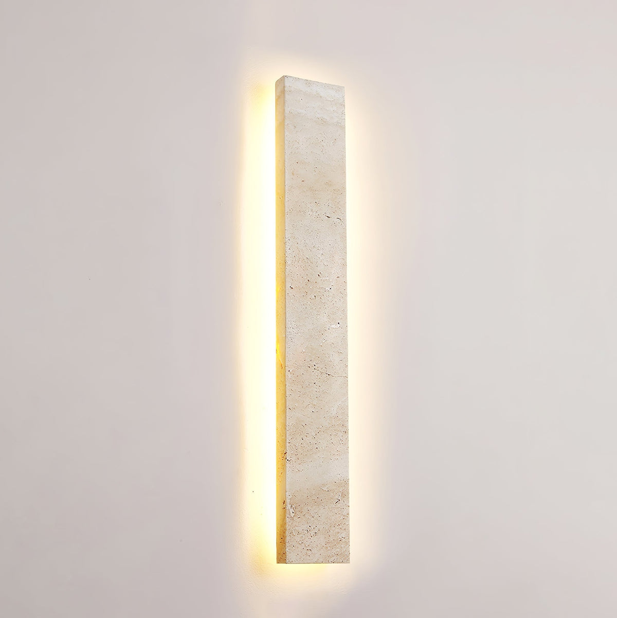 Tavoelia Slim Rectangle Travertine Linear Wandleuchte