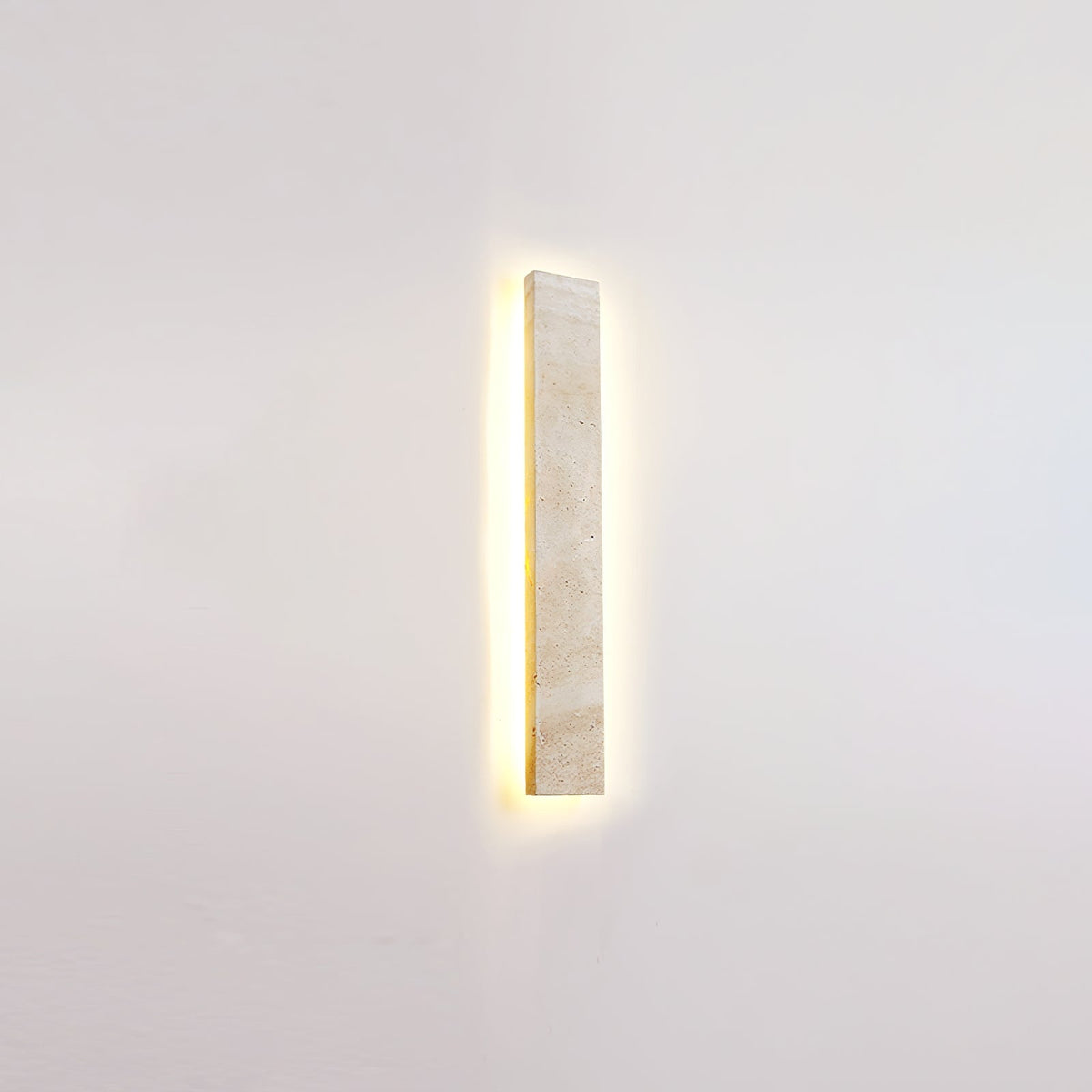 Tavoelia Slim Rectangle Travertine Linear Wandleuchte