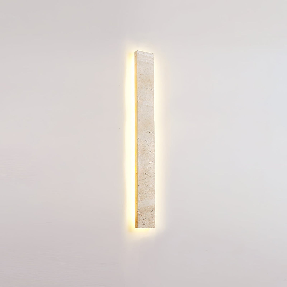 Tavoelia Slim Rectangle Travertine Linear Wandleuchte