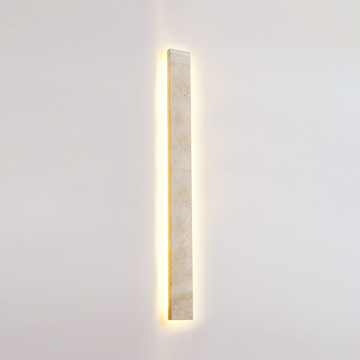 Tavoelia Slim Rectangle Travertine Linear Wandleuchte