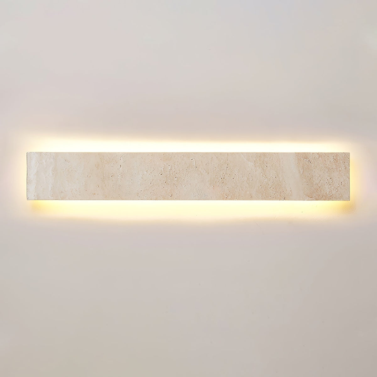 Tavoelia Slim Rectangle Travertine Linear Wandleuchte