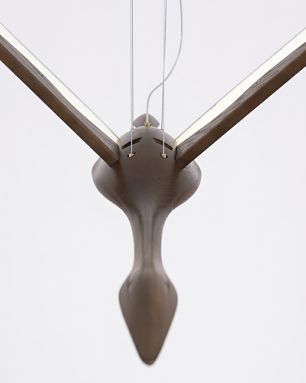 Syloine moderne Pendelleuchte aus Holz