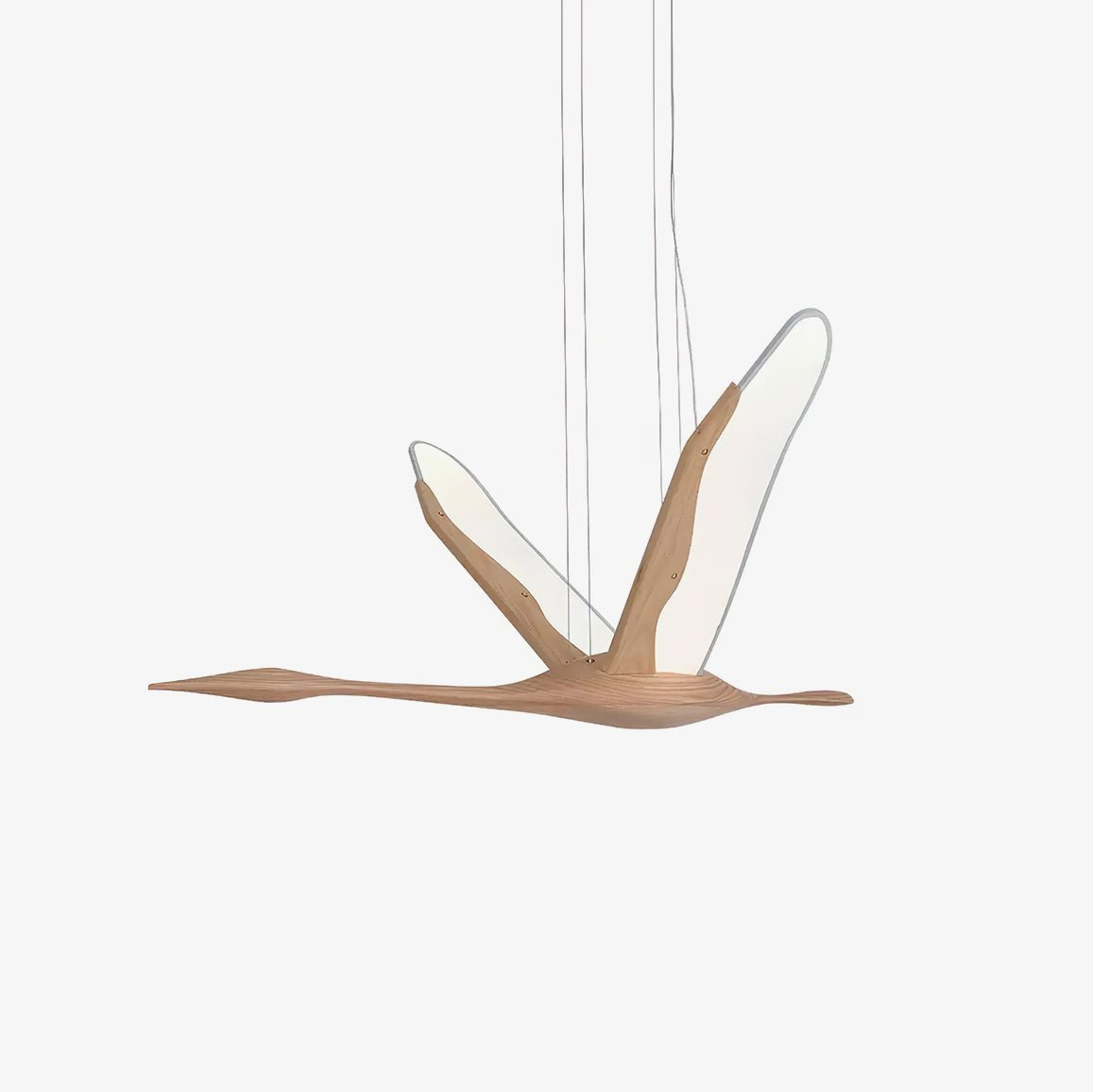 Syloine moderne Pendelleuchte aus Holz