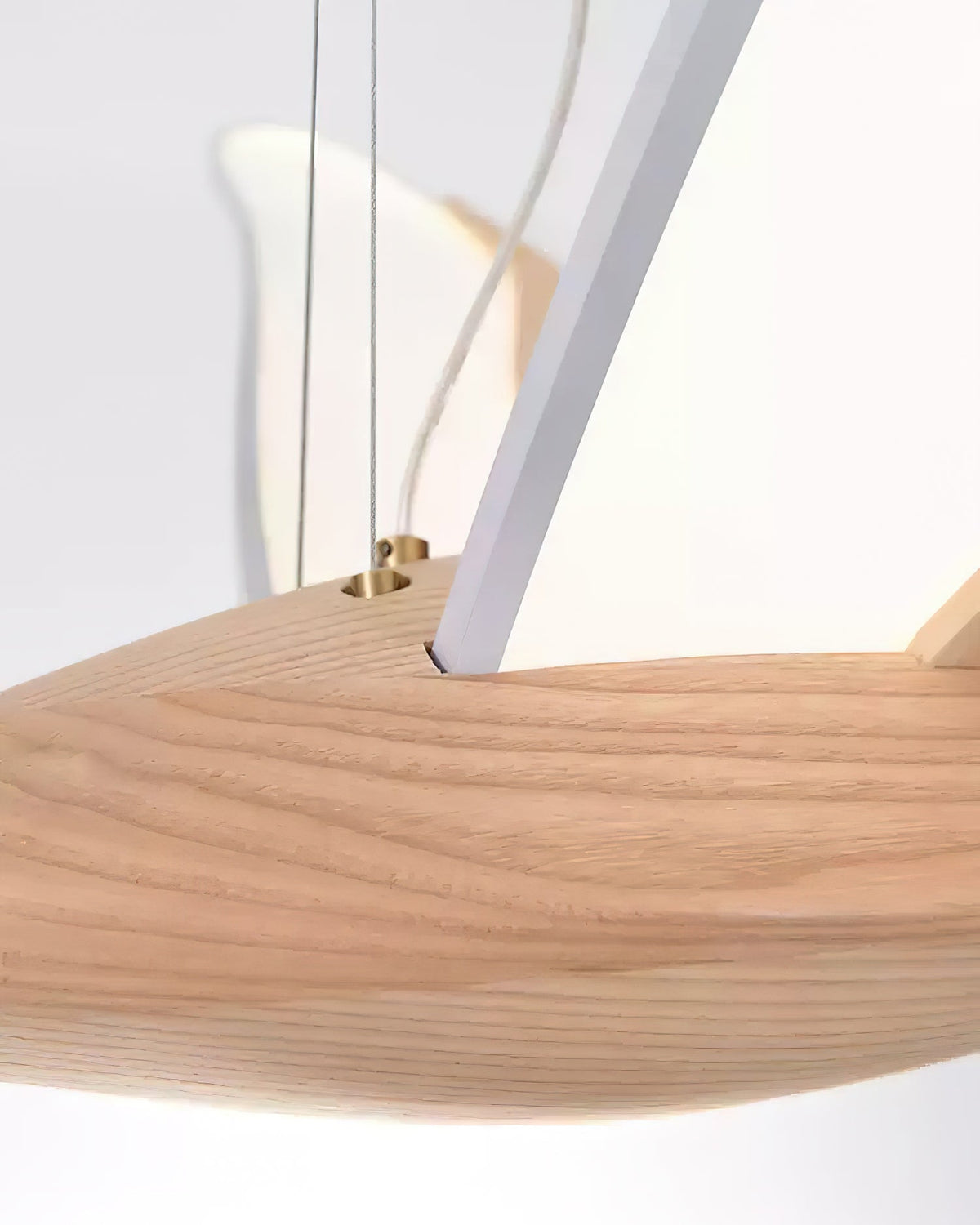 Syloine moderne Pendelleuchte aus Holz