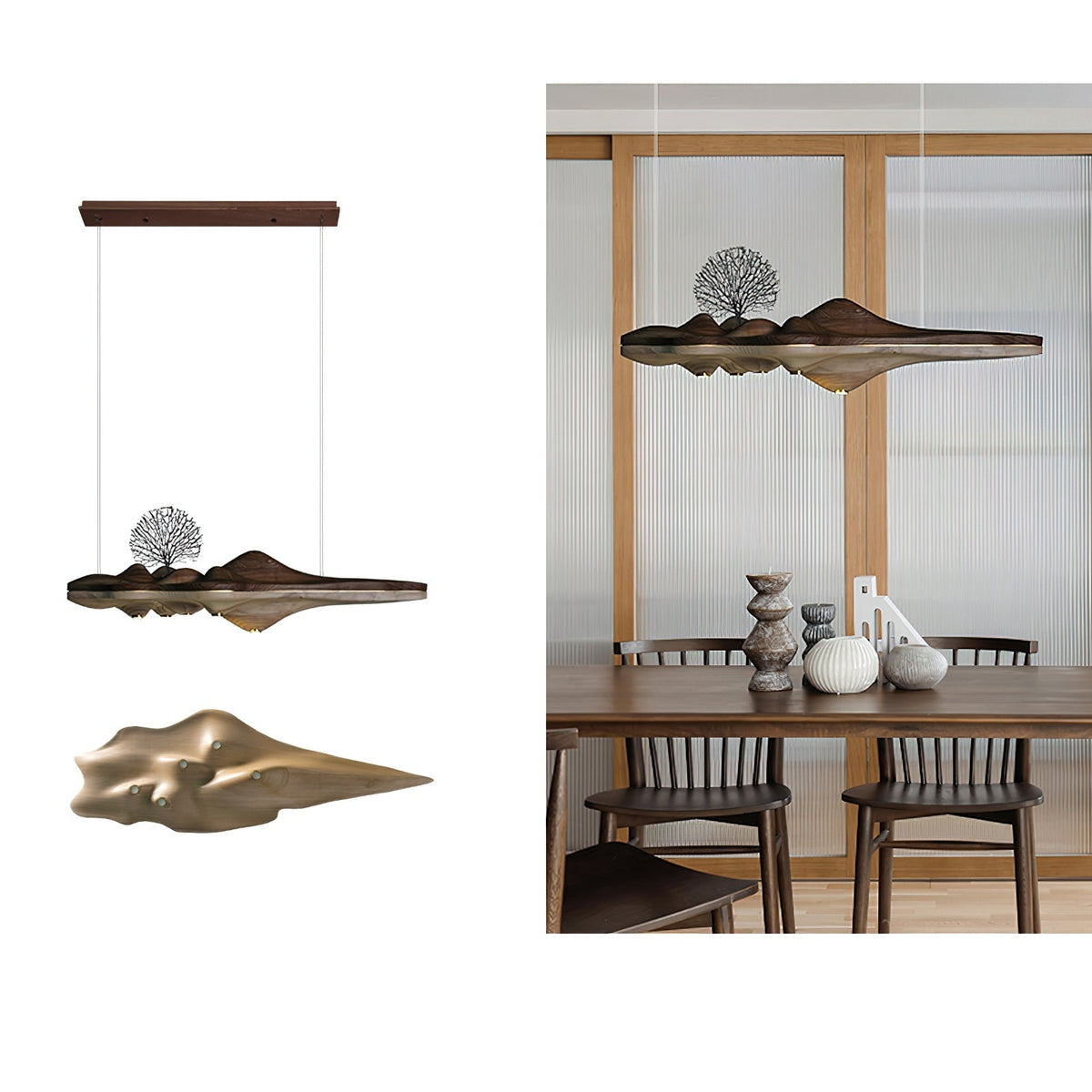 Tolven Premium Elegance Pendelleuchte aus Holz