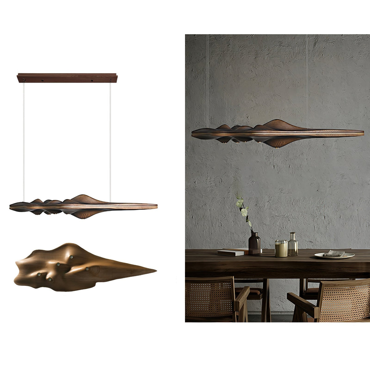 Tolven Premium Elegance Pendelleuchte aus Holz