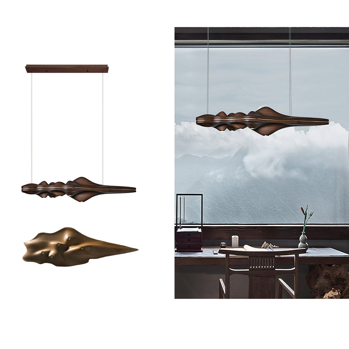 Tolven Premium Elegance Pendelleuchte aus Holz