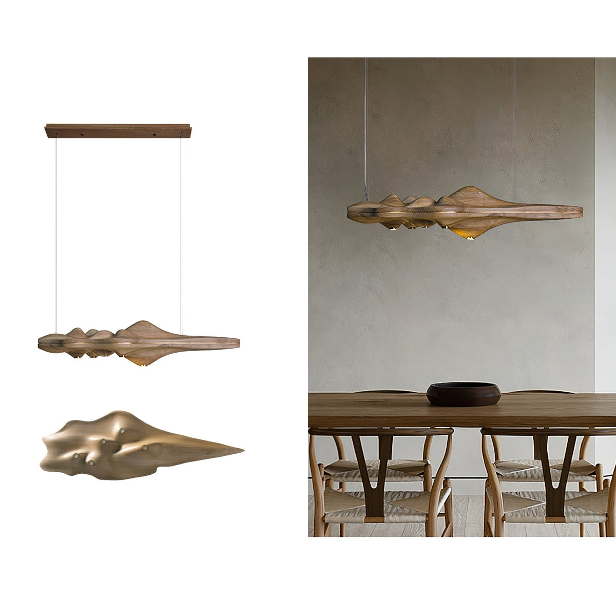 Tolven Premium Elegance Pendelleuchte aus Holz