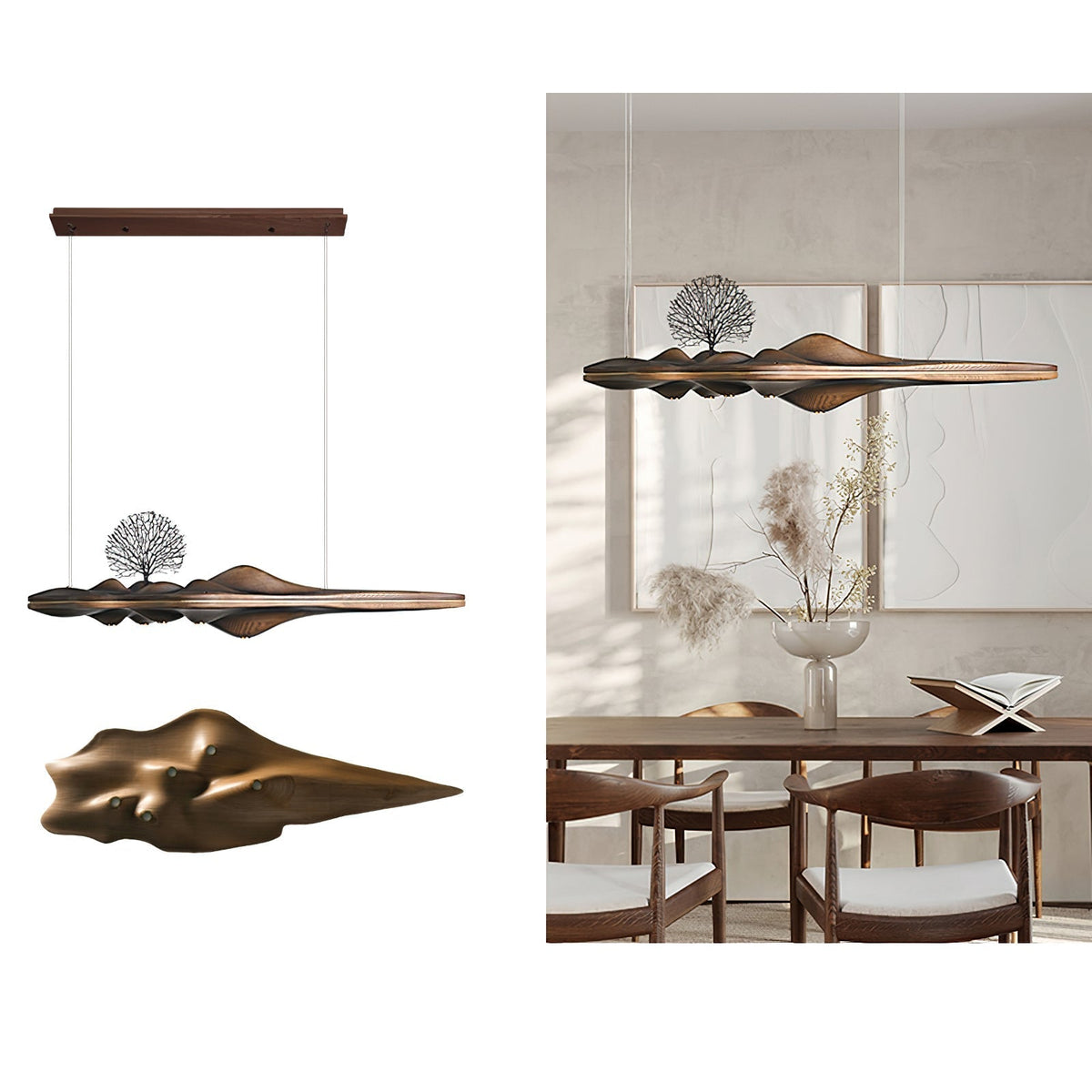 Tolven Premium Elegance Pendelleuchte aus Holz
