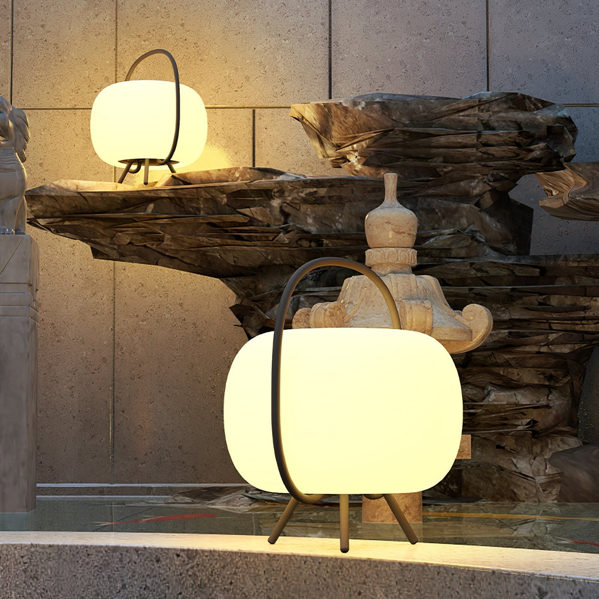 Prytk Außenlampe Solar-Pod Laterne mit Dreibeinen
