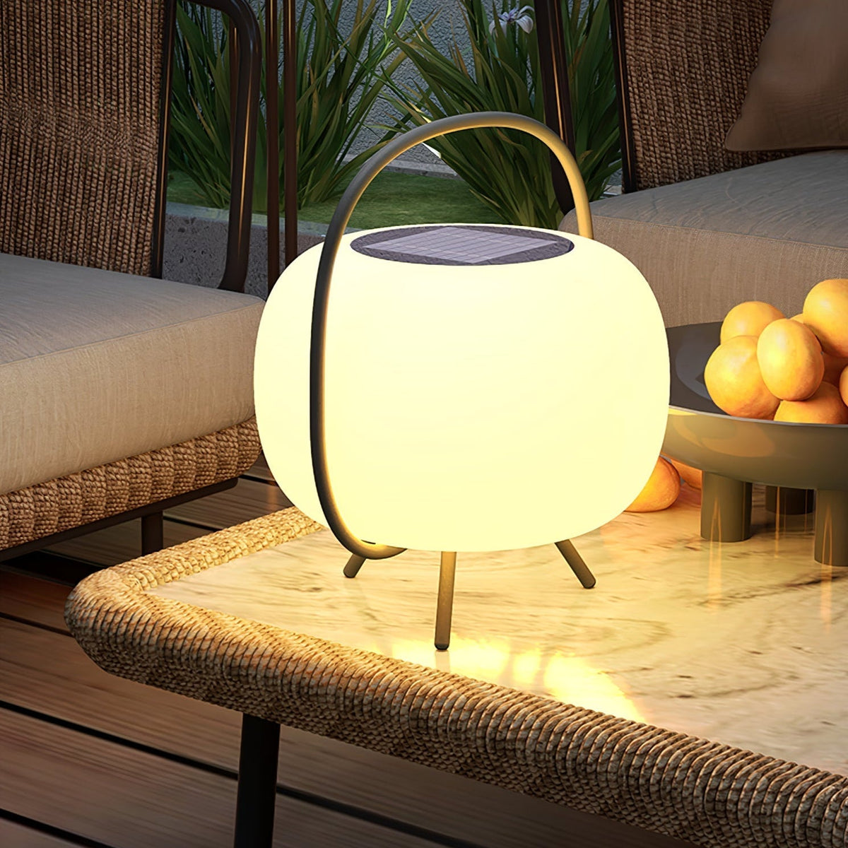 Prytk Außenlampe Solar-Pod Laterne mit Dreibeinen