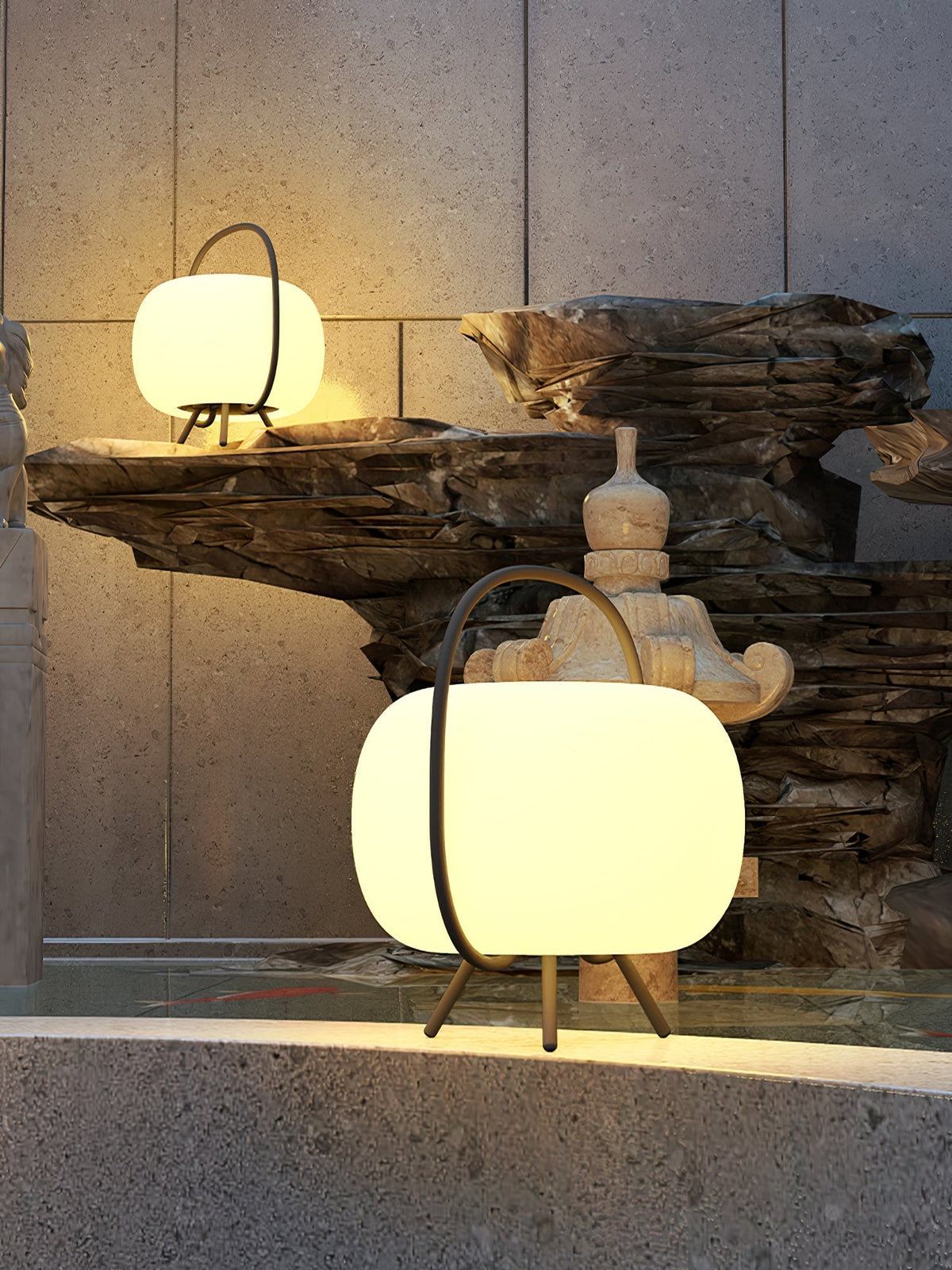 Prytk Außenlampe Solar-Pod Laterne mit Dreibeinen