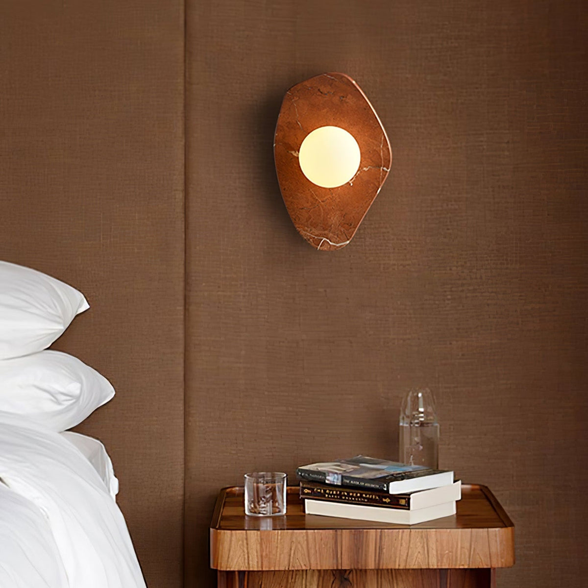 Pebble Rustic Marmor Wandleuchte