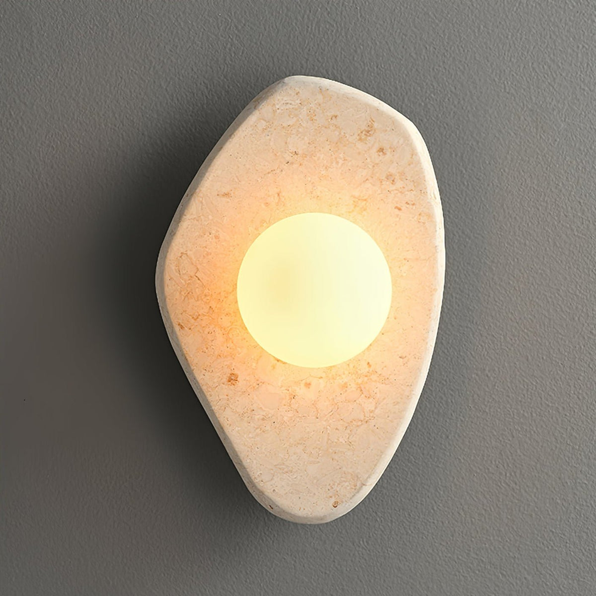 Pebble Rustic Marmor Wandleuchte