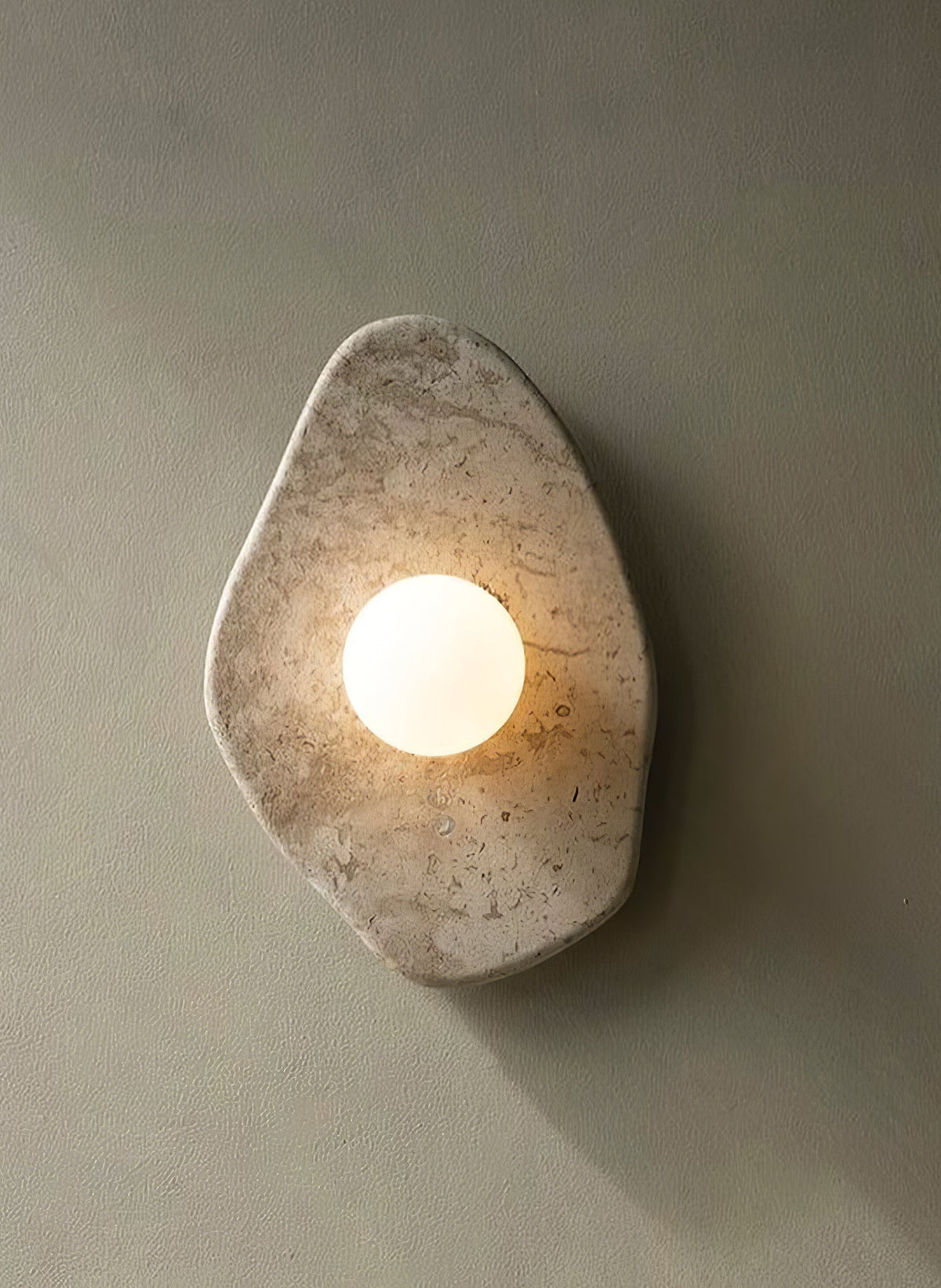 Pebble Rustic Marmor Wandleuchte