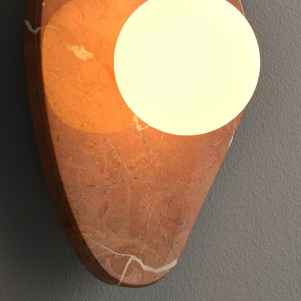 Pebble Rustic Marmor Wandleuchte