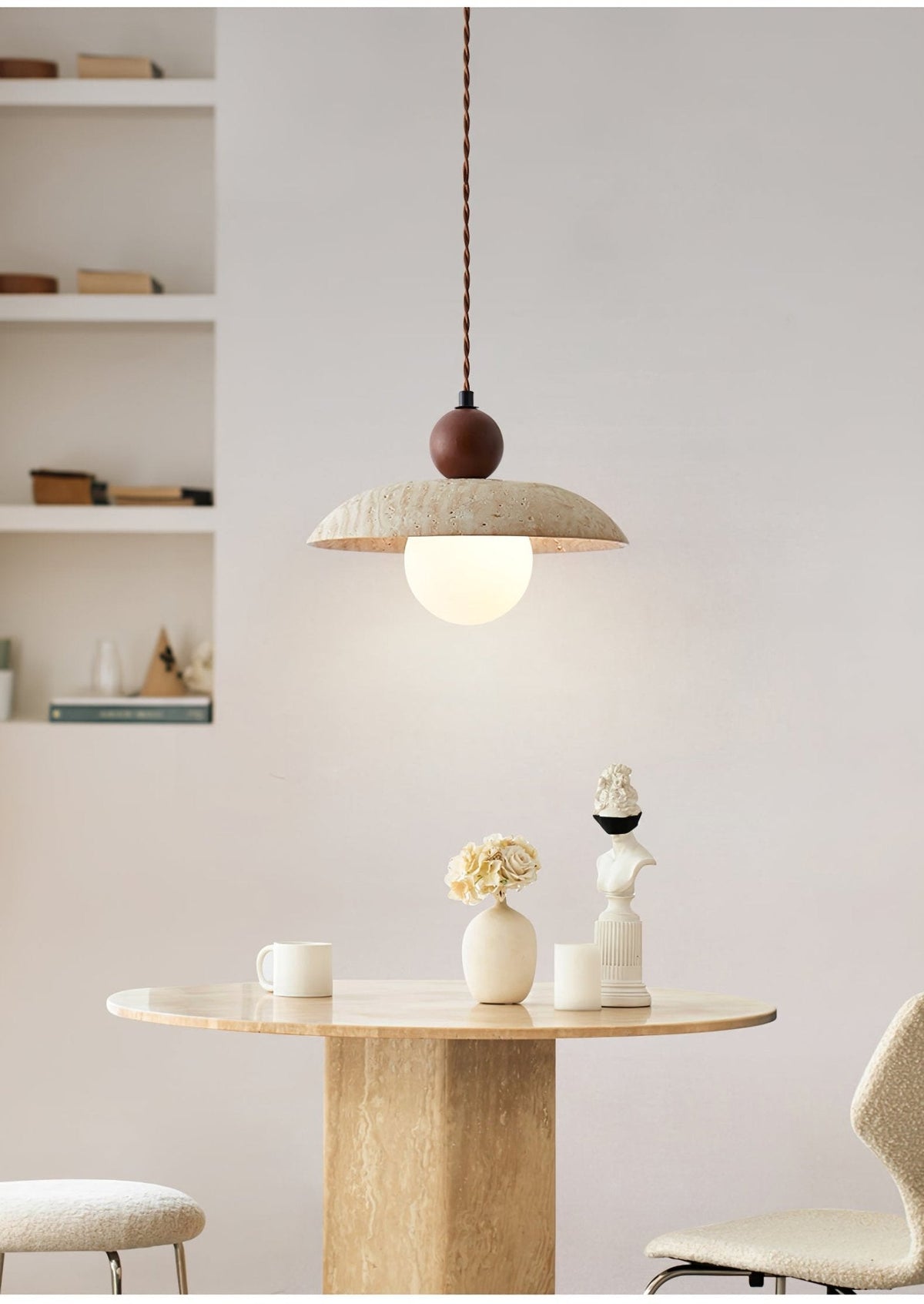 Nerix Travertine Pendelleuchte