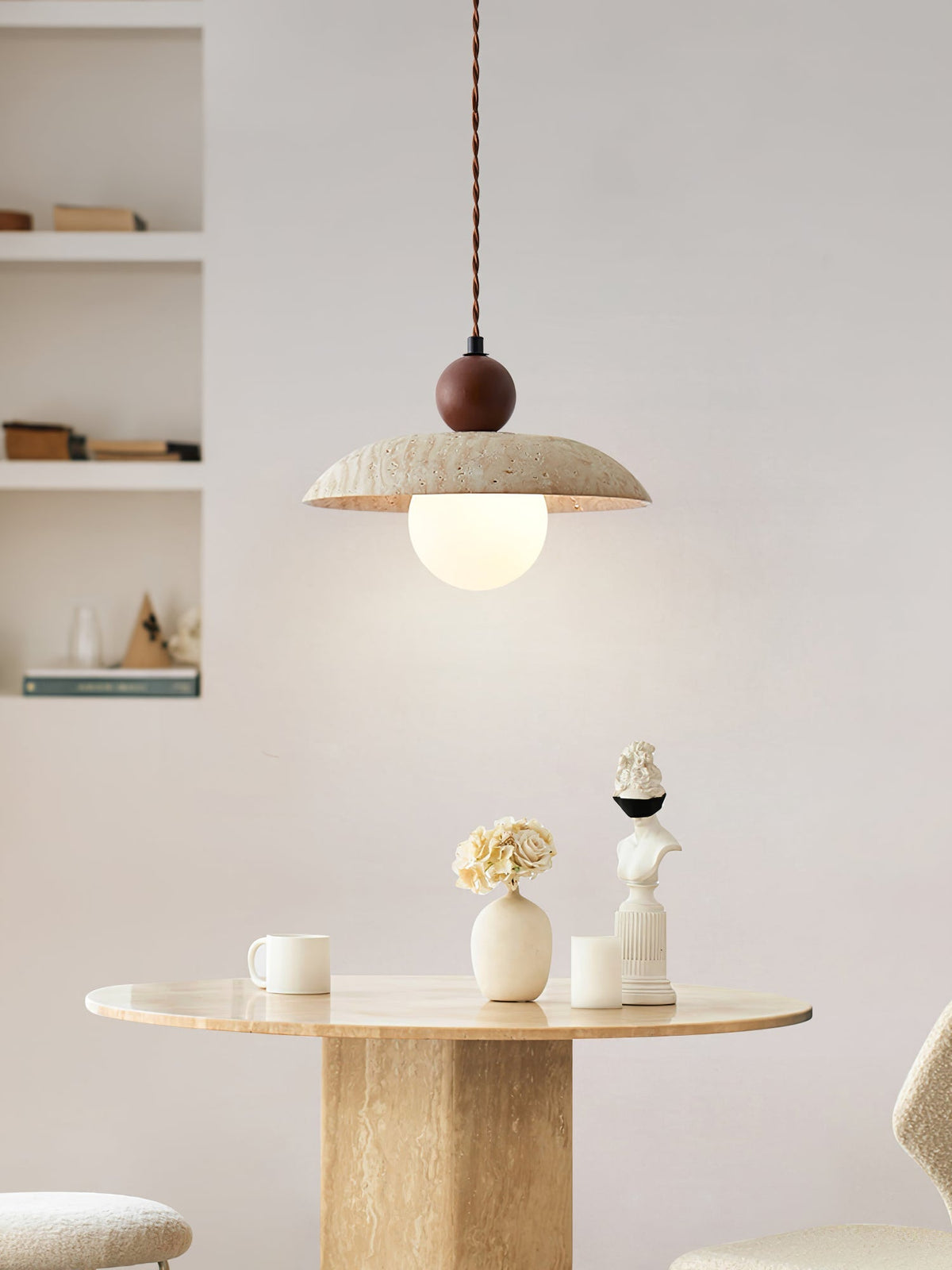 Nerix Travertine Pendelleuchte
