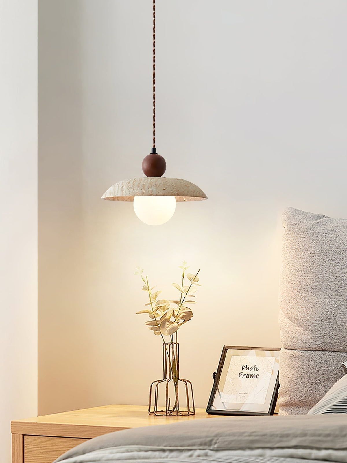 Nerix Travertine Pendelleuchte