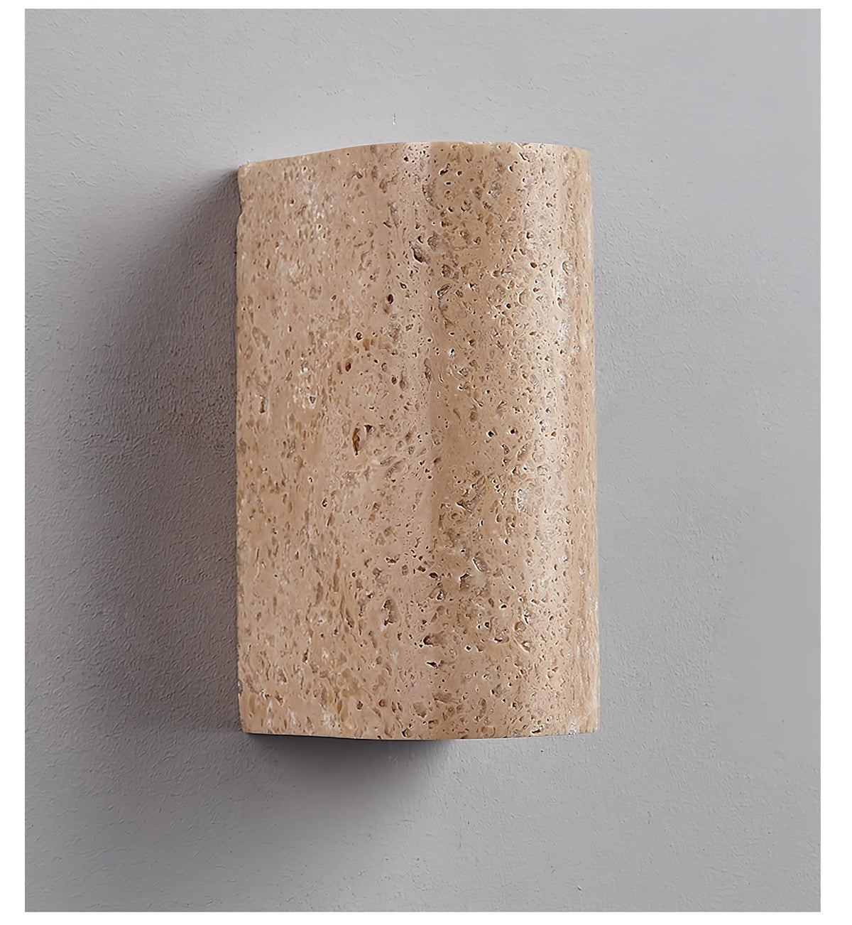 Sysilion Travertine-Wandleuchte
