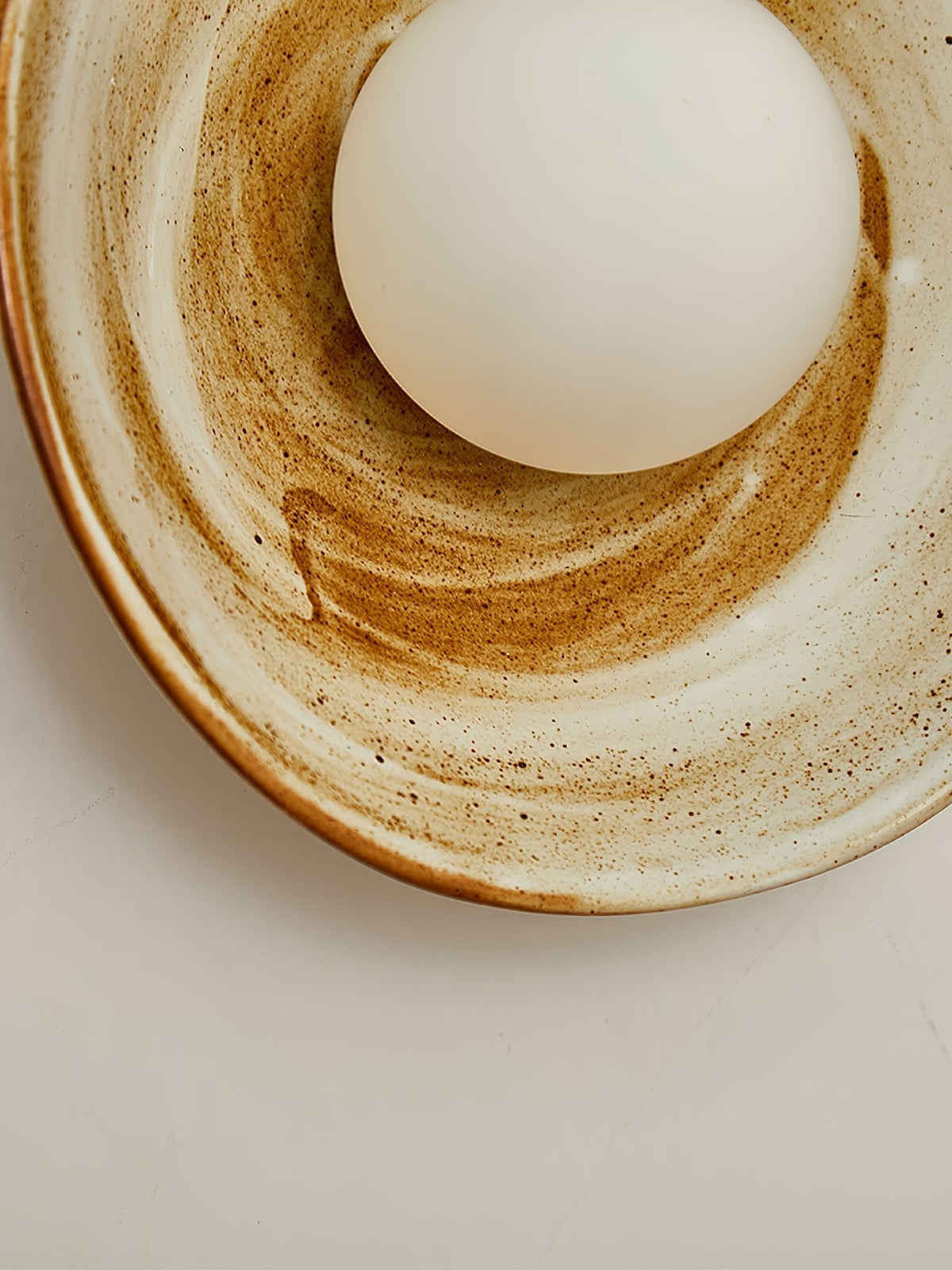Solune zeitgenössische minimalistische Wandleuchte aus Glas und Holz