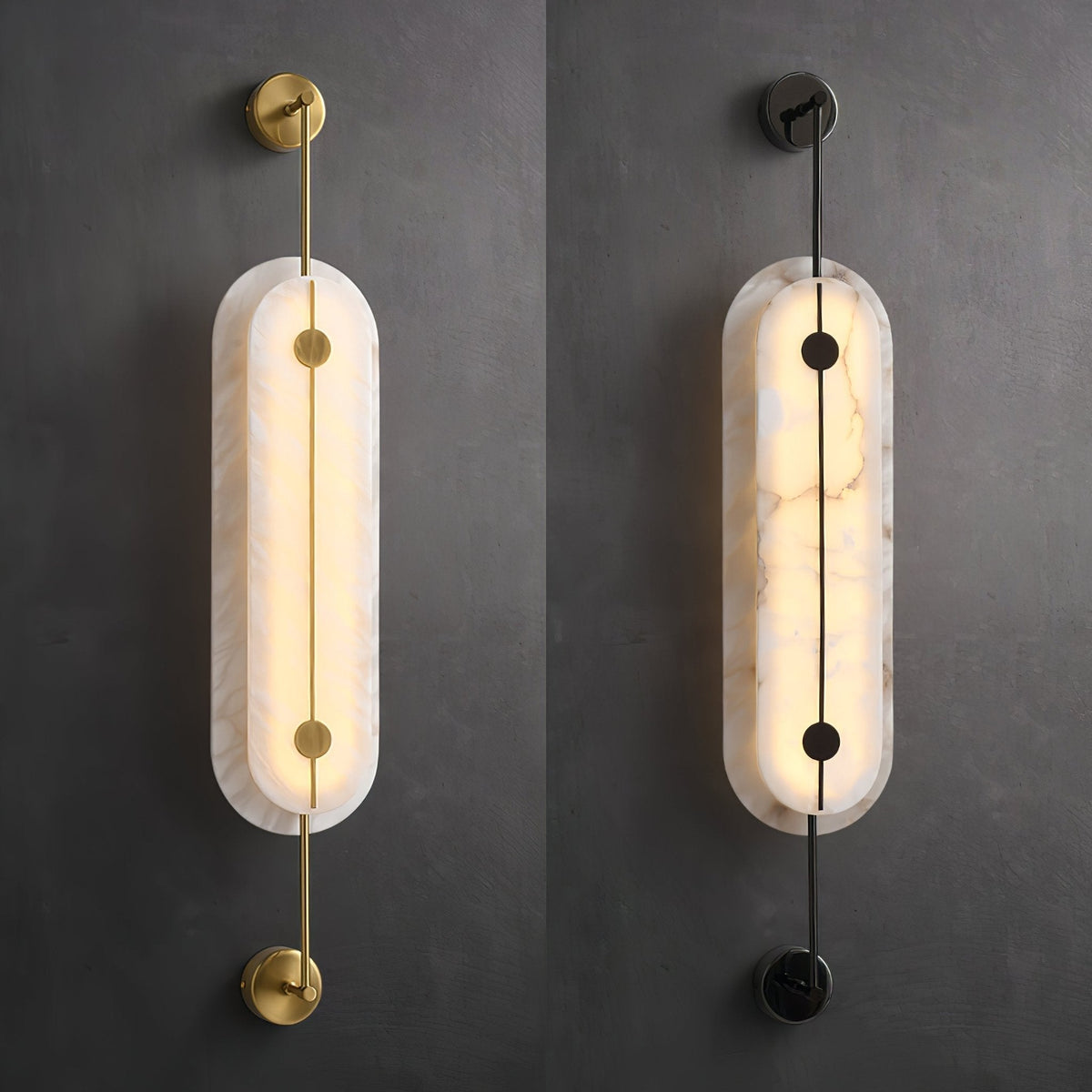 Cudorel Oval Alabaster Wandleuchte