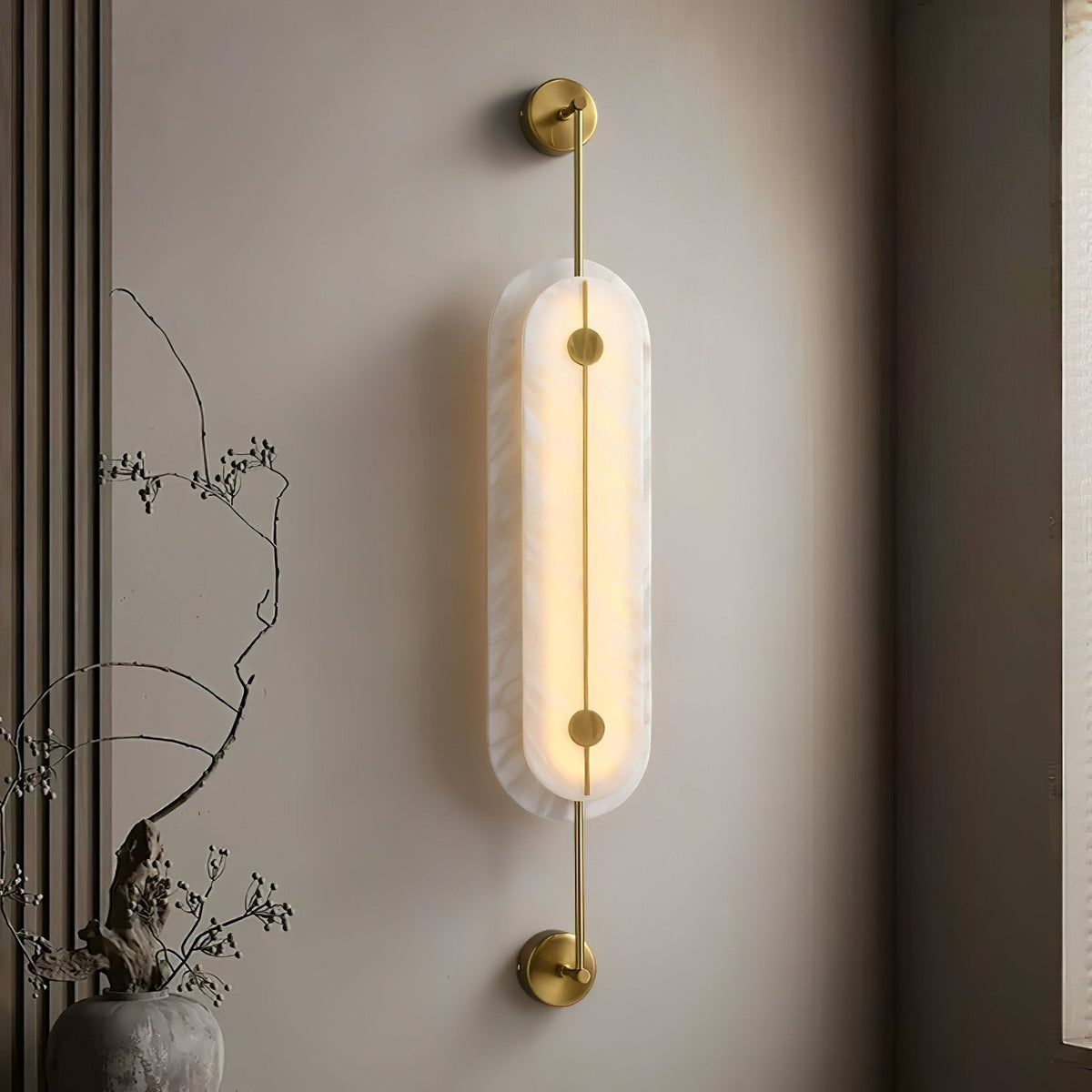 Cudorel Oval Alabaster Wandleuchte