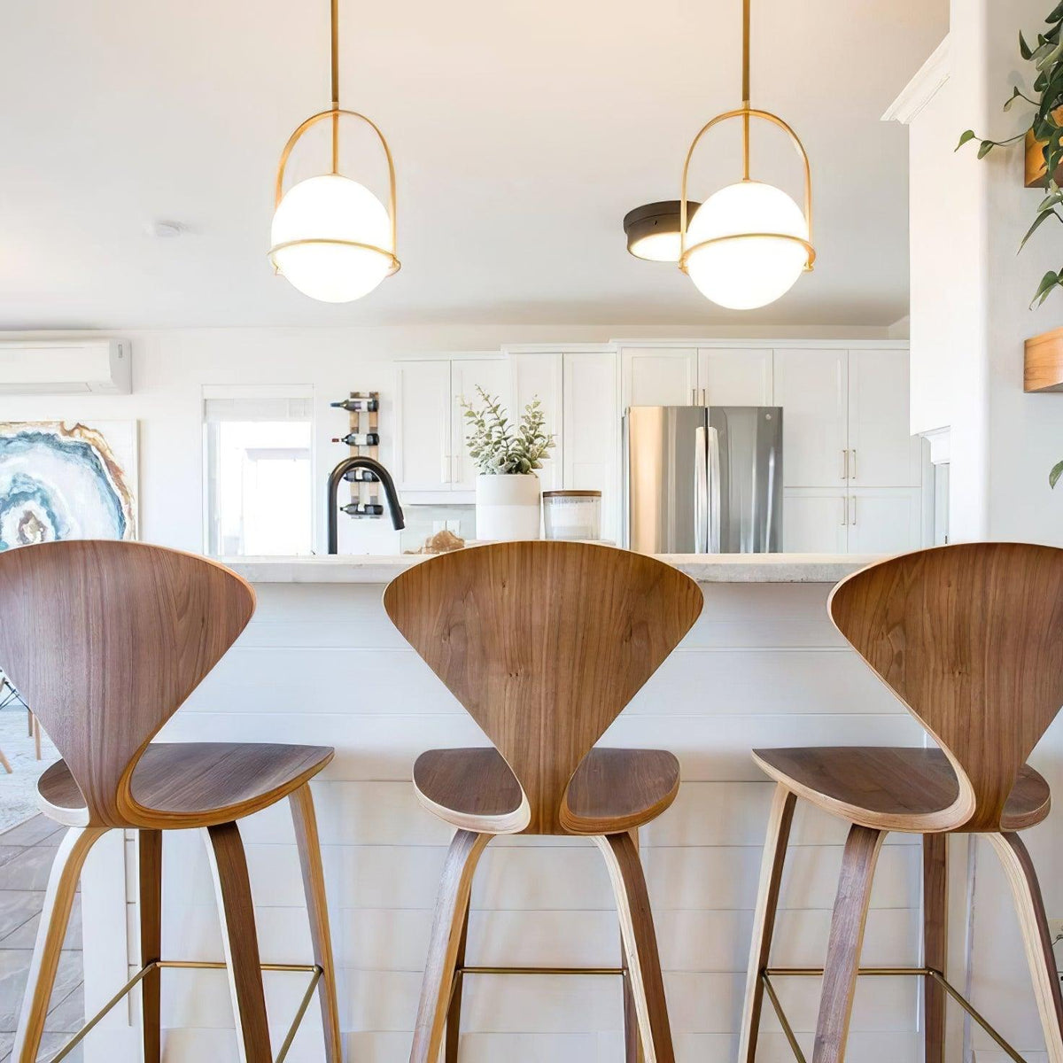 Brandonis moderne Pendelleuchte aus Glas