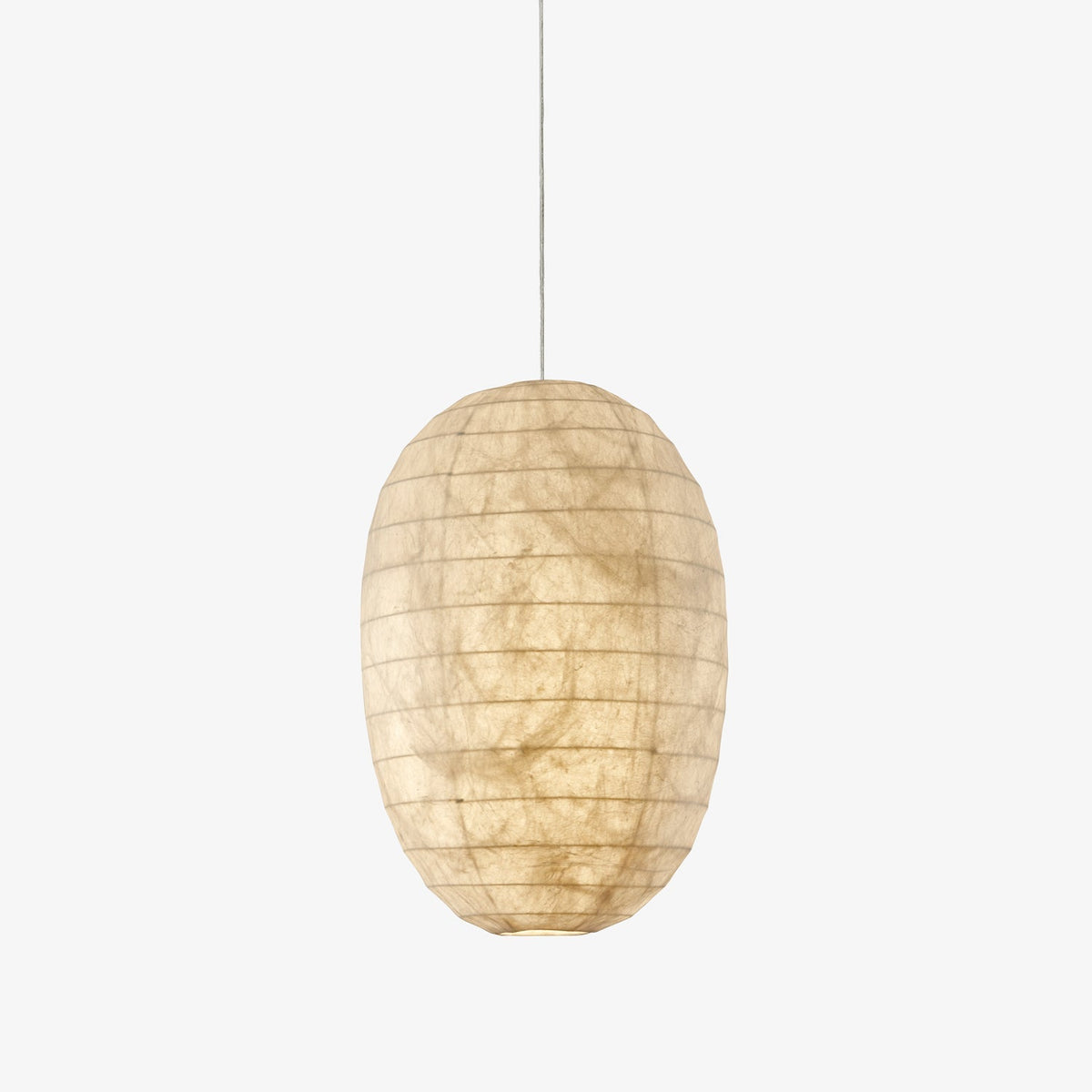 Cove Pendelleuchte aus Seide im Retro-Stil