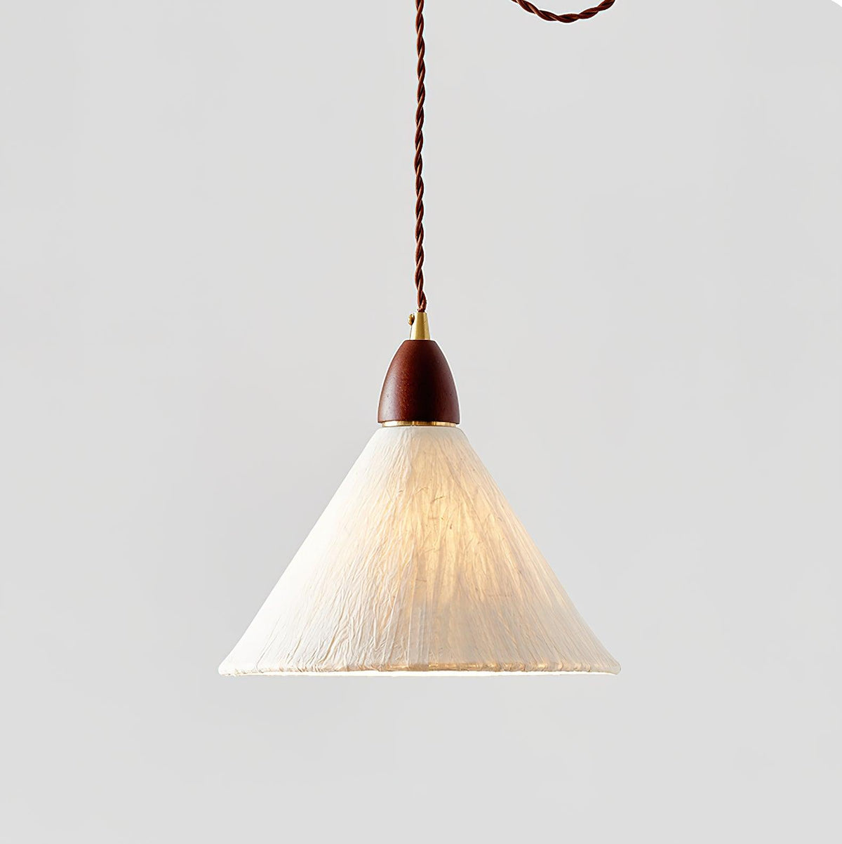 Locan Papier- & Holz-Pendelleuchte
