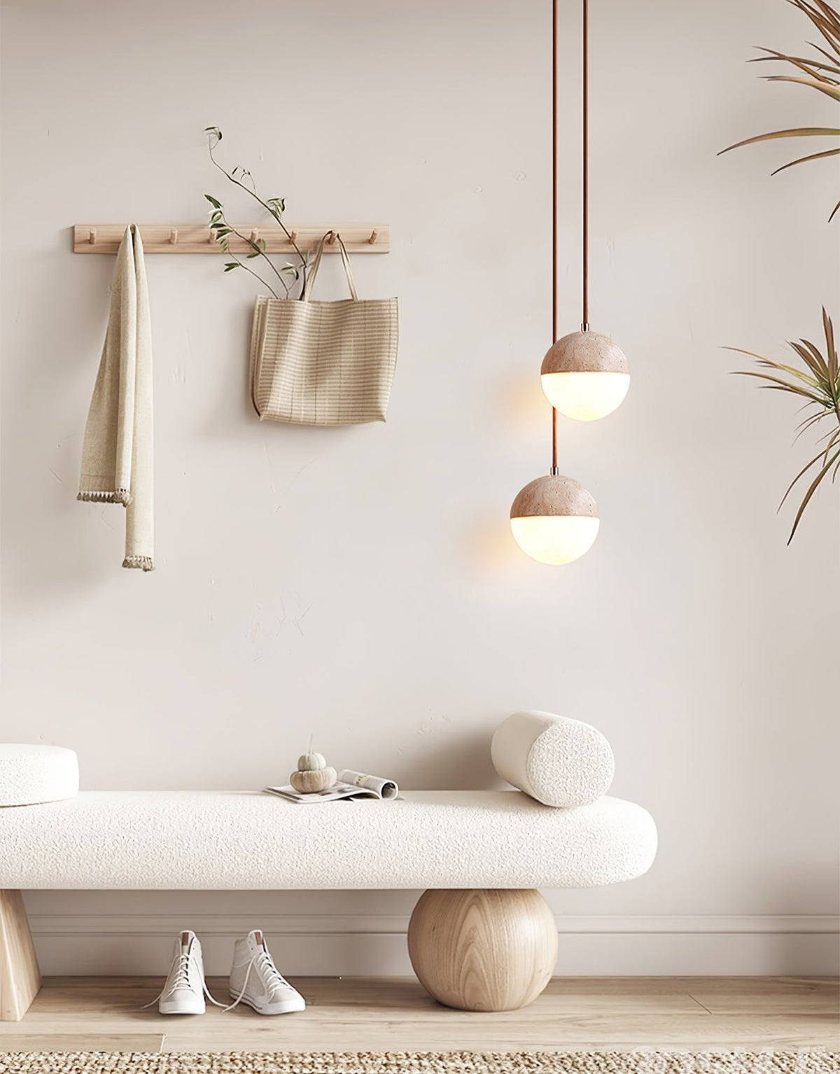 Vendrick Travertine Pendelleuchte