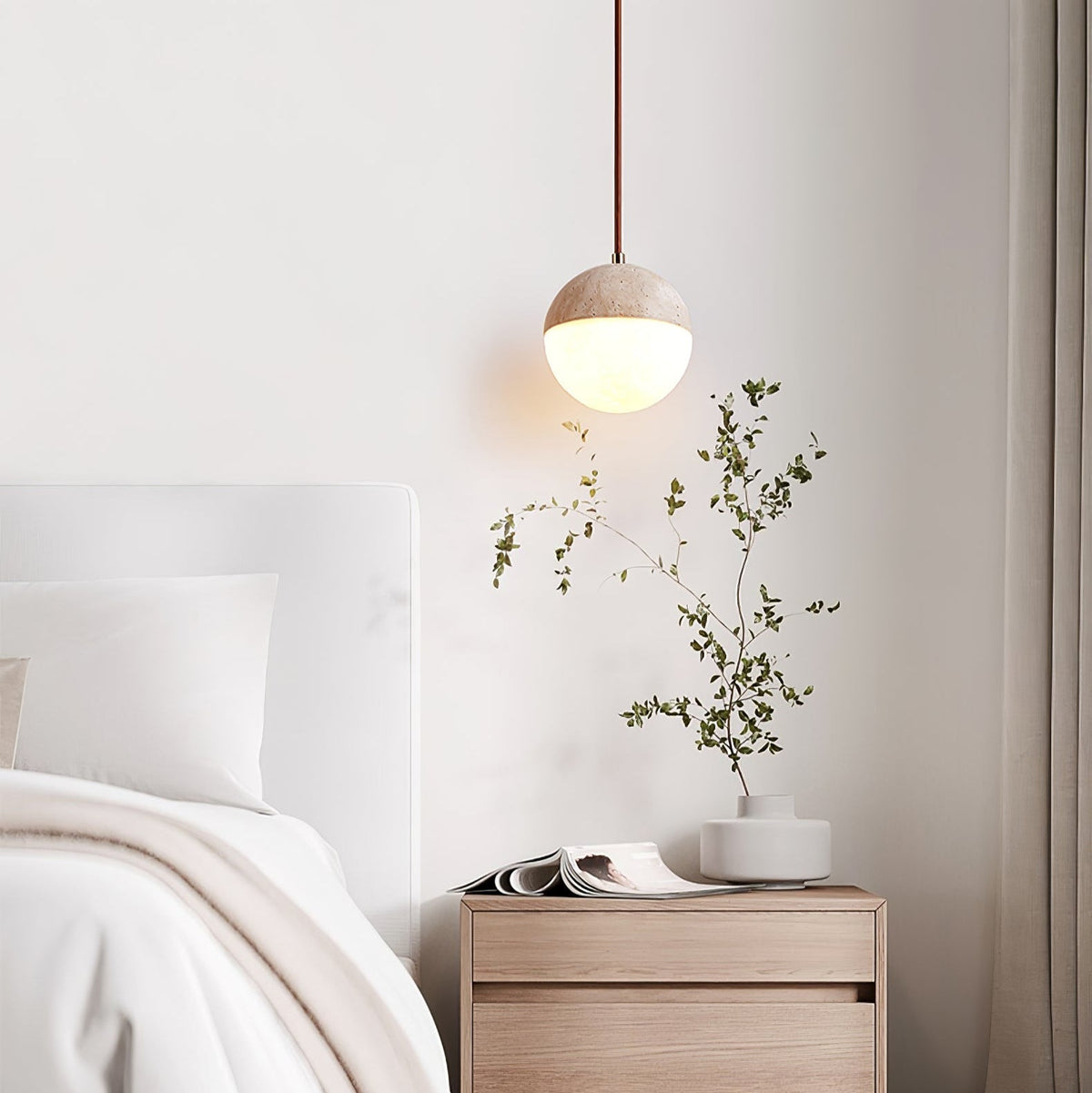 Vendrick Travertine Pendelleuchte