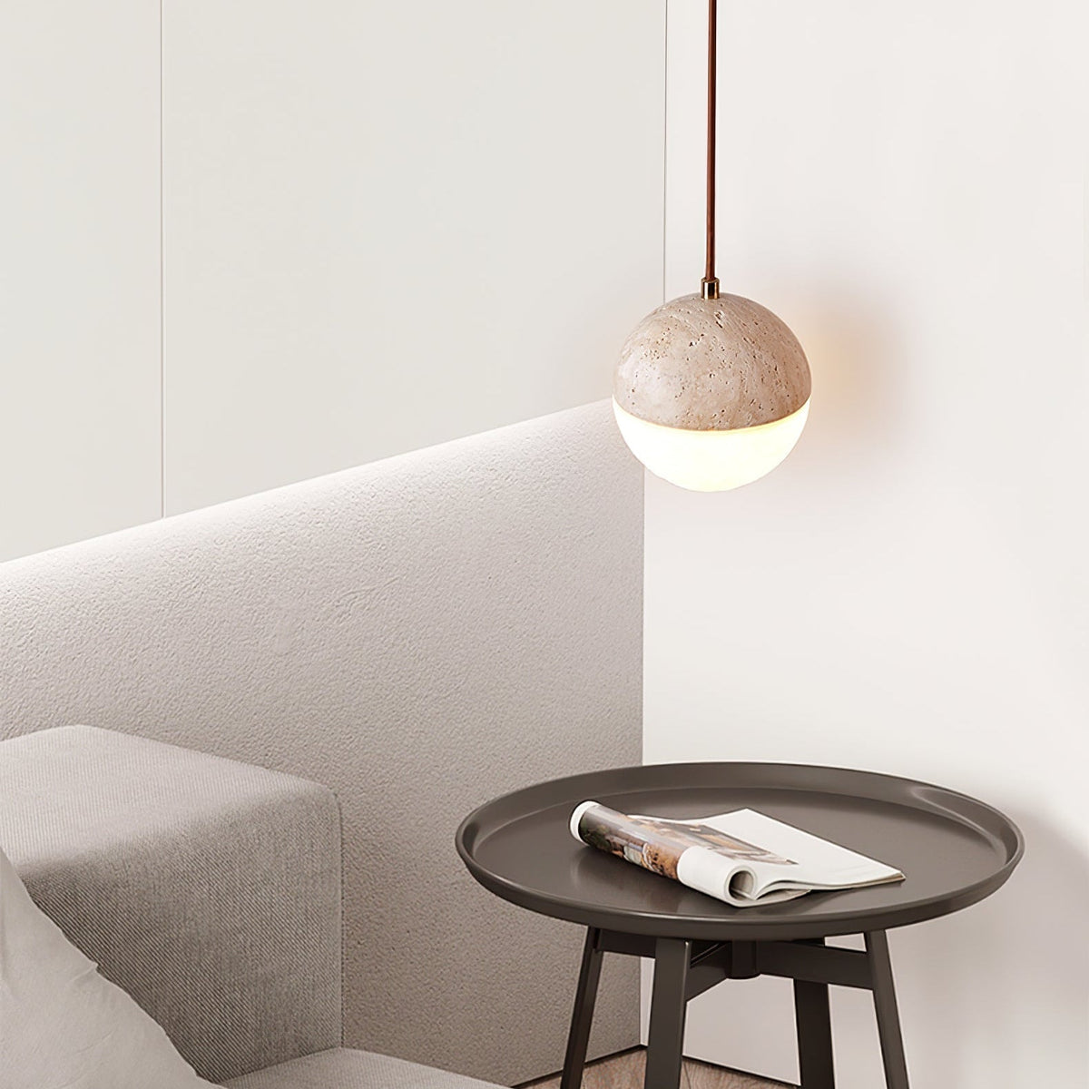 Vendrick Travertine Pendelleuchte
